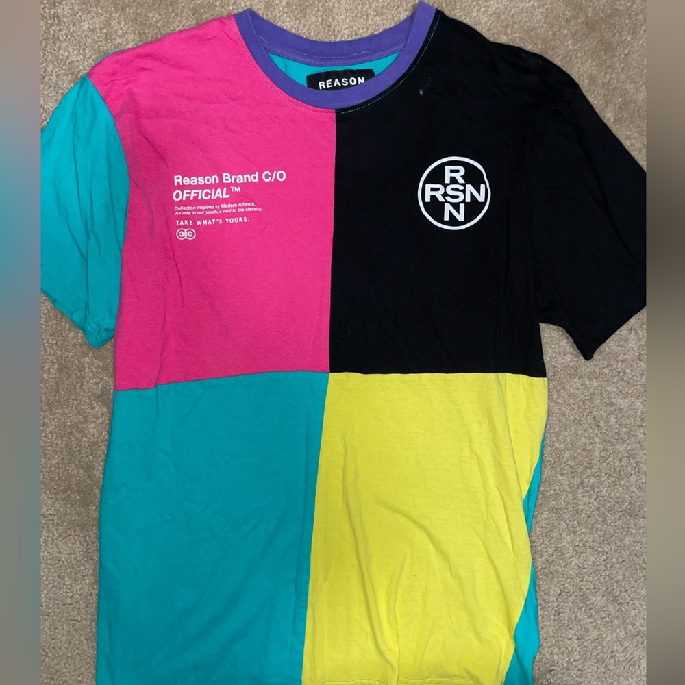 Reason Brand Men’s multicolor t shirt size L